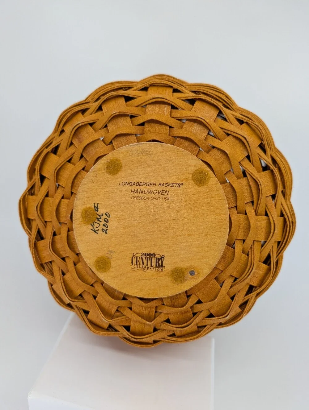 Longaberger Century 2000 October Fields Basket/Lid/Liner/Double Protector/Tie-On